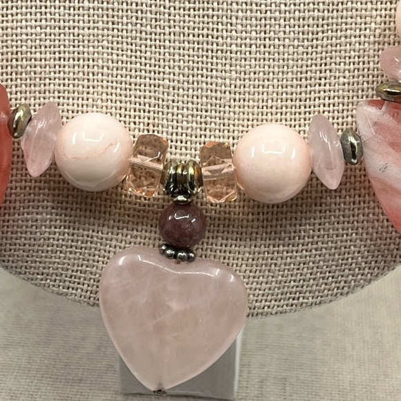 Vintage Ali-Khan Adjustable Gemstone Necklace with Sterling Silver Chain, 16-18" - Picture 2 of 16